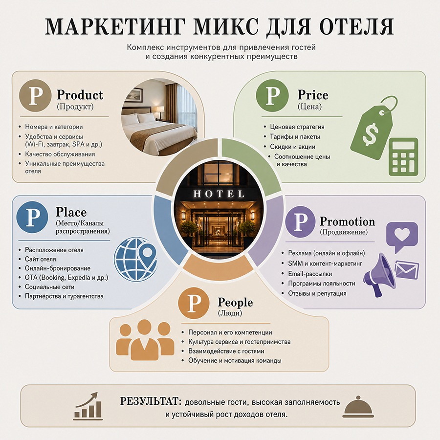 Маркетинг микс отель